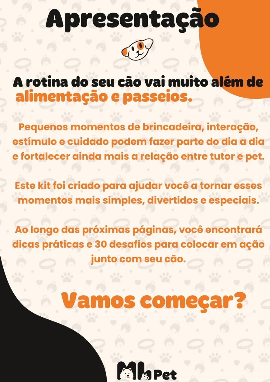 Página de apresentação do Kit Rotina Pet: Cães